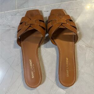 YSL Tribute flats - size 7.5, color Amber